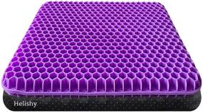 img 4 attached to Нескользящая дышащая сотовая рама инвалидной коляски 16.5X14.5X1.6 дюйма.