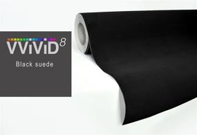 img 1 attached to 🖤 Премиум VViViD черный матовый замшевый виниловый обвес - рулоны 1 фут х 52 дюйма.
