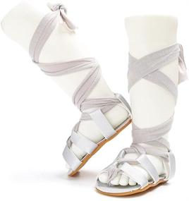 img 2 attached to Isbasic Gladiator Sandals Artificial Leather Apparel & Accessories Baby Boys for Shoes