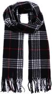 🧣 stay fashionable in sojos plaid tartan cashmere scarves for men and women - sc3010 logo