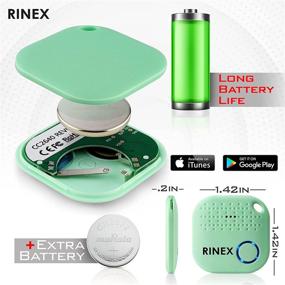 img 3 attached to 🔑 Rinex Bluetooth Ключевой поиск - Устройство для поиска ключей с функцией приложения, совместимое с Siri, с дополнительной батареей и антипотерянной GPS-маяком - идеально подходит для телефона, багажа, рюкзака, кошелька и многого другого - метки с GPS-трекером