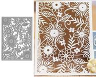 🌸 metal flower leaf die cuts with frame background for christmas wedding invitations and diy card making – stencils for scrapbooking, photo albums, paper embossing logo