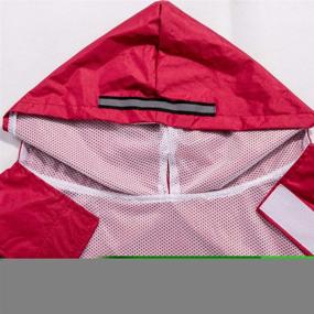 img 2 attached to 🐶 BONAWEN Reflective Dog Rain Coat with Pouch/Leash Hole for Medium to Extra Large Dogs