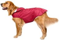 🐶 bonawen reflective dog rain coat with pouch/leash hole for medium to extra large dogs логотип