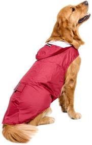 img 3 attached to 🐶 BONAWEN Reflective Dog Rain Coat with Pouch/Leash Hole for Medium to Extra Large Dogs