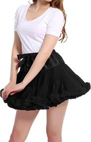 img 3 attached to Womens Petticoat Skirt Chiffon Cosplay