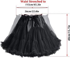 img 2 attached to Womens Petticoat Skirt Chiffon Cosplay