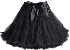 img 4 attached to Womens Petticoat Skirt Chiffon Cosplay