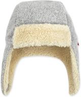 🧢 zutano fleece trapper hat in faux heather for boys - trendy accessories logo