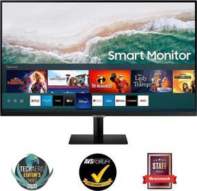 img 2 attached to 📺 SAMSUNG M7 32-Inch 4K UHD Smart Monitor & Streaming TV (3840x2160), Tuner-Free, Netflix, HBO, Prime Video, Apple Airplay, Bluetooth, Built-in Speakers, Remote Included (LS32AM702UNXZA)