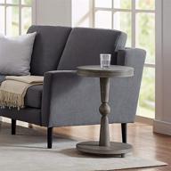 🪑 rustic farmhouse solid wood end table by classic brands, in weathered grey logo