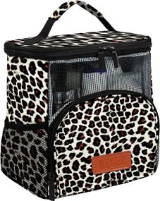 img 4 attached to 🚿 Convenient and Spacious College Dorm Shower Caddy Tote for Boys and Girls: Quick Dry, Portable, and Metal Hook Included