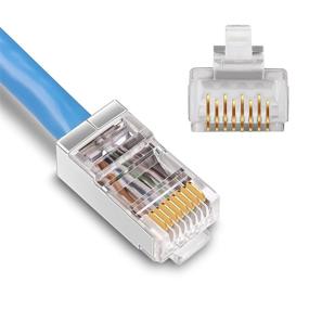 img 4 attached to 💪 Enhanced Shielded Cat6 RJ45 Connectors: Superior Ethernet Connectivity