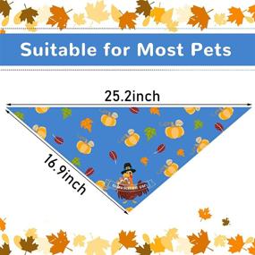 img 3 attached to Thanksgiving Bandana Adjustable Triangle Accessories