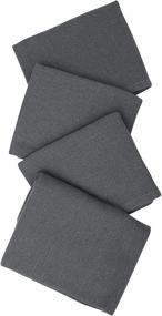 img 1 attached to 🧺 Premium All Cotton Linen Napkins: Ultra-Soft and Absorbent Napkin Set