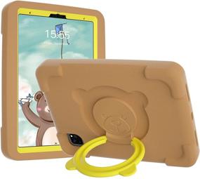 img 4 attached to 👧 PZOZ iPad Kids Case: Heavy Duty Protective Cute Cover for iPad Pro 11 inch 2021/2020/2018 - Shockproof Handle Stand - Perfect for Boys and Girls (Brown)