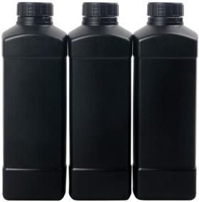 img 3 attached to 🧴 Convenient & Spacious: 3X 1000ml Darkroom Chemical Storage Bottles for Film Photo Developing Processing 1L