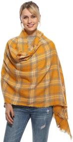 img 2 attached to 🧣 Warm and Stylish Oversized Long Blanket Scarf - Cashmere Feel Pashmina for Winter and Fall