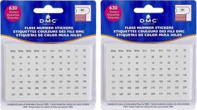 img 3 attached to 🏷️ Organize and Label with DMC 6103 Floss Number Stickers - 630 Stickers (2 Pack)