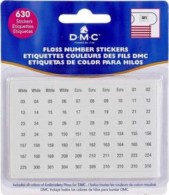 img 2 attached to 🏷️ Organize and Label with DMC 6103 Floss Number Stickers - 630 Stickers (2 Pack)