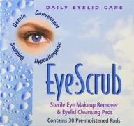pre-moistened eye-scrub pads by novartis logo