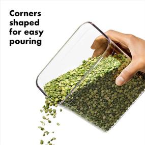 img 2 attached to 🌿 OXO Steel POP Small Square Container - 0.4 Quart for Dried Herbs and More