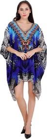 img 2 attached to Caftan Womens Swimsuit Coverup Bohemian Sports & Fitness in Water Sports