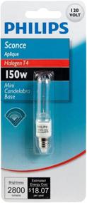 img 2 attached to 💡 150-Watt T4 Mini-Candelabra Base Light bulb for Philips 416347 Sconce