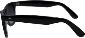 img 2 attached to 🕶️ Classic Non-Polarized Full Reader Sunglasses by In Style Eyes - Black (2.0x)