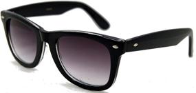 img 4 attached to 🕶️ Classic Non-Polarized Full Reader Sunglasses by In Style Eyes - Black (2.0x)