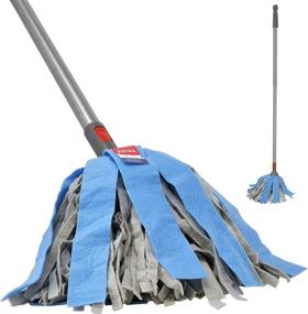 img 4 attached to 🧹 FAYINA Premium Viscose Wet Mop: Extendable Stainless Steel Handle for Hardwood, Laminate, Tile Flooring