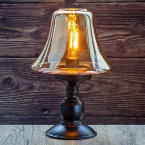 img 4 attached to 💡 Enhance your Home Décor with Stylish Golden Battery Powered Table Lamps