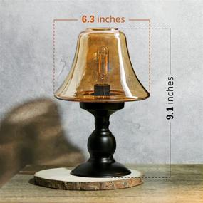 img 3 attached to 💡 Enhance your Home Décor with Stylish Golden Battery Powered Table Lamps