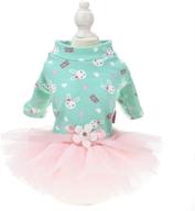 🐇 bunny dog costume tutu dress: a perfect party outfit for your cat or small dog! логотип