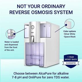 img 3 attached to 🚰 OnliPure Countertop Reverse Osmosis Water Filter by RKIN: High Capacity 4 Stage Technology for Purified ZERO TDS Water, Superior Taste. No Installation or Assembly Needed. Silver White.