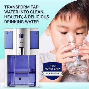 img 2 attached to 🚰 OnliPure Countertop Reverse Osmosis Water Filter by RKIN: High Capacity 4 Stage Technology for Purified ZERO TDS Water, Superior Taste. No Installation or Assembly Needed. Silver White.