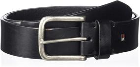 img 1 attached to 👔 Men's Casual Brown Accessories for Belts by Tommy Hilfiger