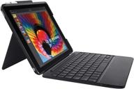 🔲 logitech slim combo case and backlit bluetooth keyboard for ipad (5th & 6th generation) - black logo