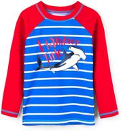 👕 optimized hatley boys' long sleeve rash guards logo