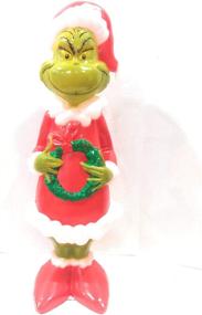 img 1 attached to 🎄 Lighted Plastic Grinch Figure: 24-inch Blow Mold Yard Christmas Decor