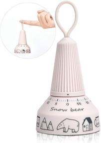 img 4 attached to ⏲️ JTX Kitchen Craft Bear Mechanical Wind Up 60 Minutes Timer - Fun & Effective Time Management Tool for Kids in Cooking and Learning