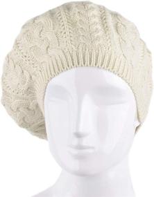 img 3 attached to BG Beanie Knitted Crochet Slouchy Outdoor Recreation for Hiking & Outdoor Recreation Clothing