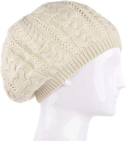 img 2 attached to BG Beanie Knitted Crochet Slouchy Outdoor Recreation for Hiking & Outdoor Recreation Clothing