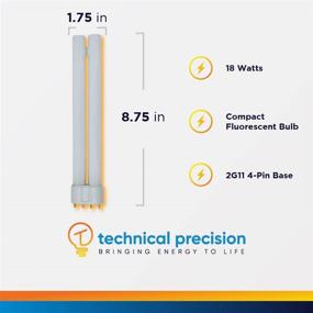 img 3 attached to 💡 Technical Precision Replacement Bulb for Ottlite 18w Type B - 18 Watt 4 Pin Compact Fluorescent Light Bulb for True Color & Ott Light Floor Lamp