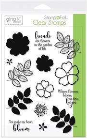 img 1 attached to 🌸 Gina K. Designs StampnFoil Clear Stamps - Where Flowers Bloom: A Therm O Web Collaboration