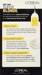 img 3 attached to 👱 L'Oreal Paris Super Blonde Creme Lightening Kit for Light Brown to Light Blonde Hair (205)
