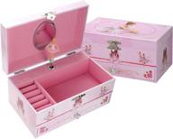 enchanting taopu musical jewelry box: drawer, dancing ballerina & delicate jewel storage for girls логотип