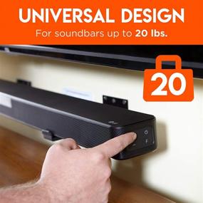 img 3 attached to 🔊 Enhance Your Audio Experience: ECHOGEAR Universal Soundbar Wall Mount Bracket - Compatible with Samsung, Vizio, Roku & More - Depth Adjustable for Dolby Atmos Soundbars