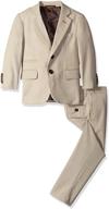 isaac mizrahi little textured beige boys' clothing logo