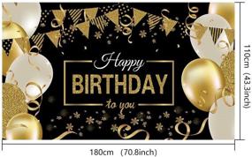 img 2 attached to Birthday Backdrop Champagne Background Anniversary Event & Party Supplies